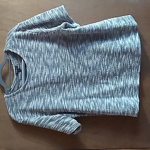 Lane Bryant 14/16 Gray & White Top